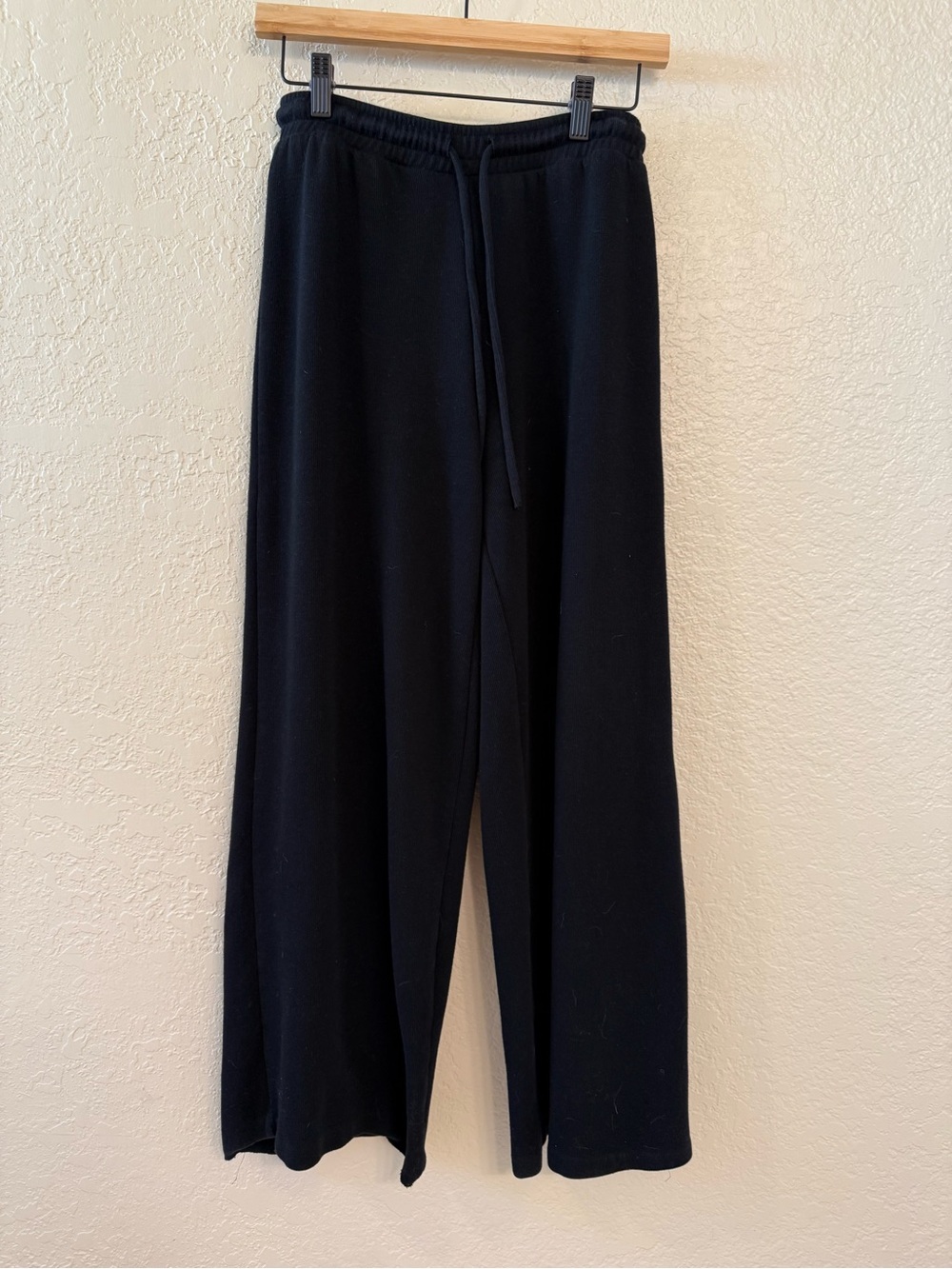 🕶️Zara🕶️ Black Wide-Leg Drawstring Sweatpants. Size M
